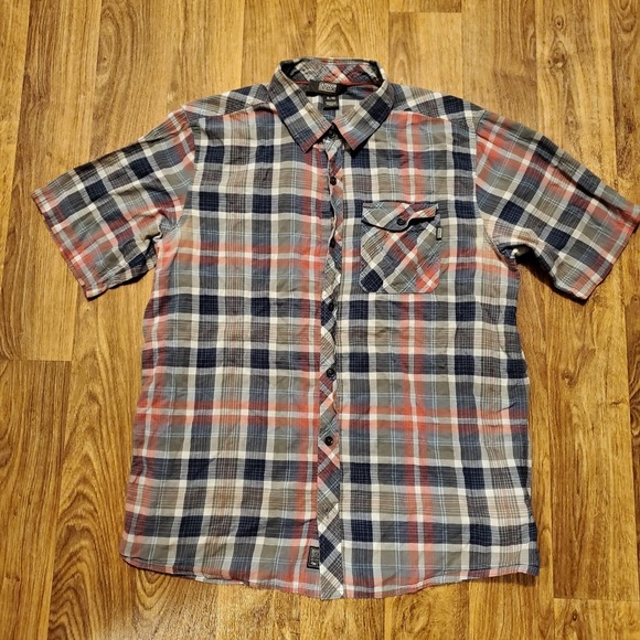 Outdoor Research Shirt‎ Men XL Blue Red Plaid Hiking Outdoors - Picture 2 of 8